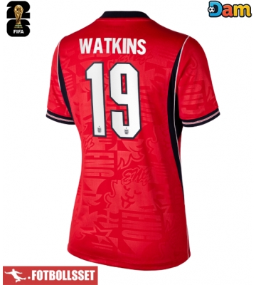 England Ollie Watkins #19 Bortatröja Dam VM 2026 Kortärmad
